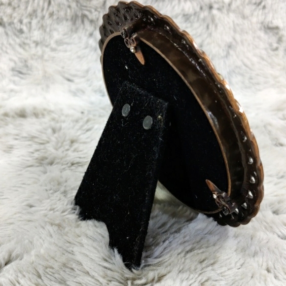 Vintage Cute Hobby Lobby Metal/Stones Picture Frame /3.5×3.5 Inches - Picture 7 of 10